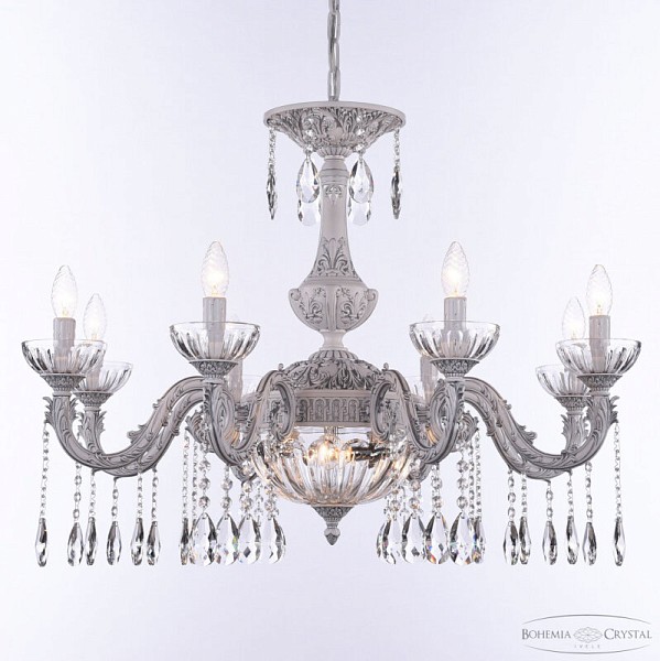 Подвесная люстра Bohemia Ivele Crystal AL7901 белый арт. AL79101P/8/250 A WMN P Clear/M-1H