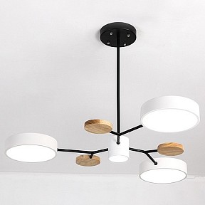 Люстра на штанге Imperiumloft Meade Lamps White кремовый арт. MEADE-01