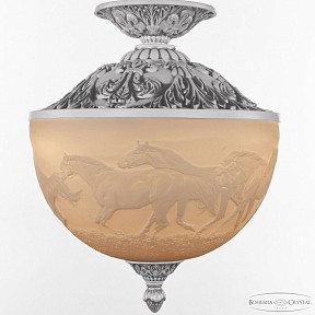 Подвесная люстра Bohemia Ivele Crystal AL7003 белый арт. AL7003P/25 WMN Horse