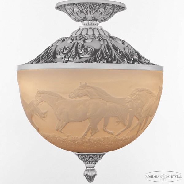 Подвесная люстра Bohemia Ivele Crystal AL7003 белый арт. AL7003P/25 WMN Horse