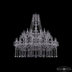Подвесная люстра Bohemia Ivele Crystal 1413 никель арт. 1413/20+10+5/400/2d Ni