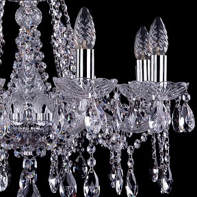Подвесная люстра Bohemia Ivele Crystal 1413 металл арт. 1413/8/200/Ni