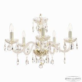 Подвесная люстра Bohemia Ivele Crystal 117 золото арт. 117/5/195 G