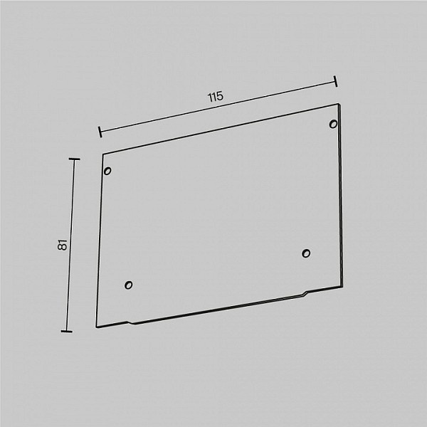 Заглушка Maytoni ALM013EC черный арт. ALM013EC-PL-B