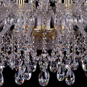Подвесная люстра Bohemia Ivele Crystal 1413 золото арт. 1413/20+10/400/G
