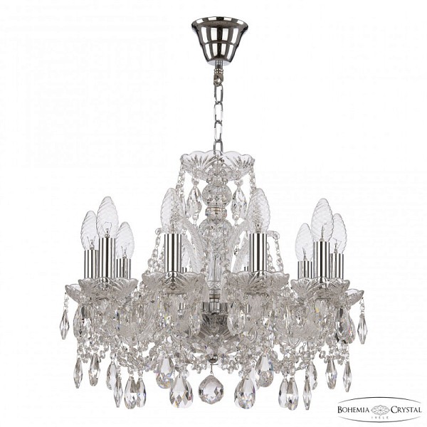 Подвесная люстра Bohemia Ivele Crystal 105 никель арт. 105/10/141 Ni