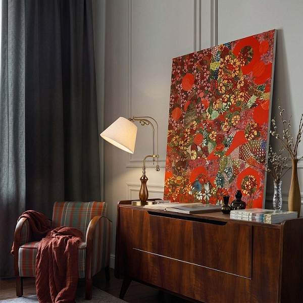 Настольная лампа декоративная Loft it Elaine бронза арт. 10569T Light wood
