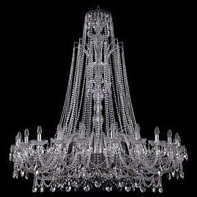 Подвесная люстра Bohemia Ivele Crystal 1411 металл арт. 1411/24/530/XL-163/Ni