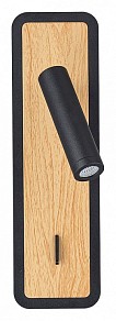 Бра Arte Lamp Wood черный арт. A1990AP-3BK