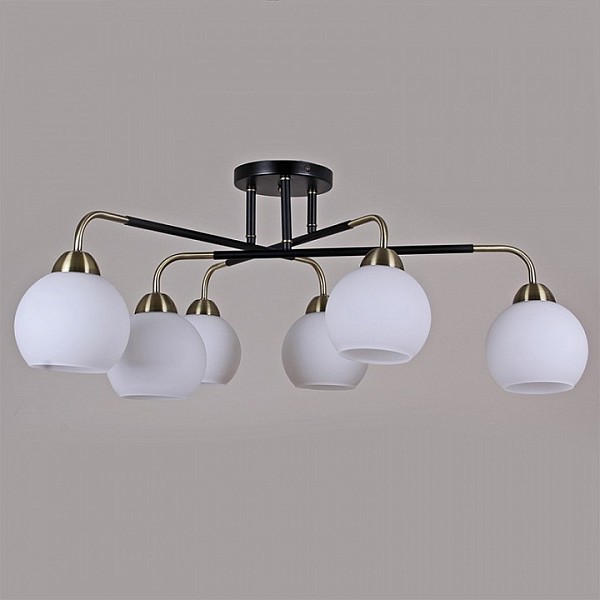 Потолочная люстра ILLUMICO  бронза арт. IL0252-6CSQ-79 BK AB
