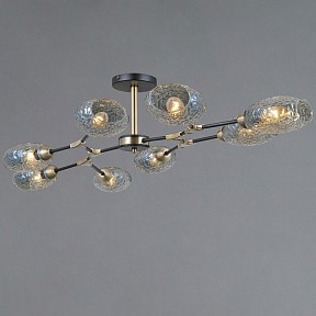 Люстра на штанге ILLUMICO TRENTO бронза арт. IL0272-8CSQ-25 BK AB TRENTO