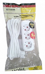 Сетевой фильтр Stekker Home серый арт. 49349