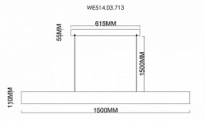 Подвесной светильник Wertmark Edda дерево арт. WE514.03.713