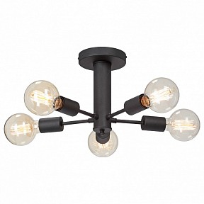 Потолочная люстра Vitaluce V3953 черный арт. V3953-1/5PL