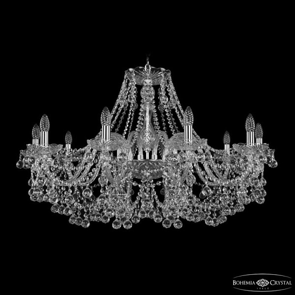 Подвесная люстра Bohemia Ivele Crystal 1409 никель арт. 1409/10/360 Ni