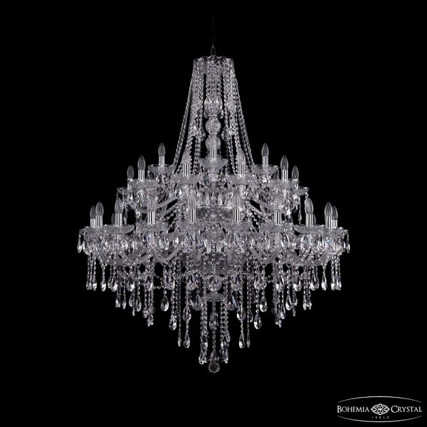 Подвесная люстра Bohemia Ivele Crystal 1415 никель арт. 1415/20+10+5/400/2d Ni