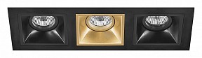 Встраиваемый светильник Lightstar Domino черный арт. D537070307