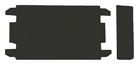 Заглушка для треков Wertmark WTH черный арт. WTH.L5.60.OP0