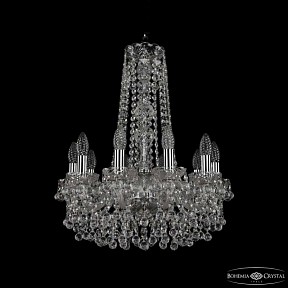 Подвесная люстра Bohemia Ivele Crystal 1409 никель арт. 1409/10/160/h-60 Ni