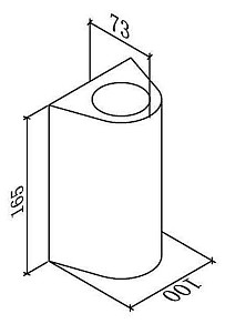 Накладной светильник DesignLed Zima-2 черный арт. LWA0148B-BL-WW