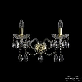Бра Bohemia Ivele Crystal 1413 золото арт. 1413B/2/200/XL G