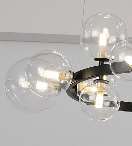 Подвесная люстра Kink Light Иона черный арт. 09408-15,19