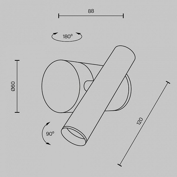 Бра Maytoni Utility никель арт. MOD433WL-L3N3K1