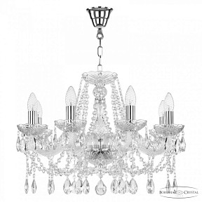 Подвесная люстра Bohemia Ivele Crystal 107 никель арт. 107/8/200 Ni