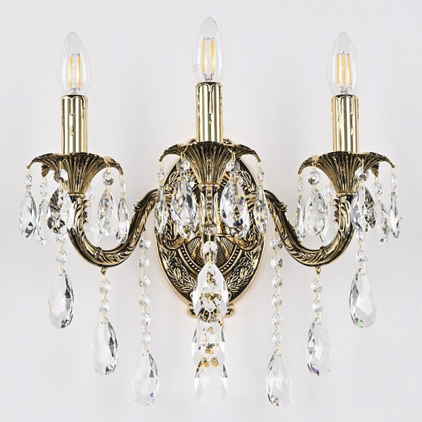 Бра Bohemia Ivele Crystal AL7901 золото арт. AL7901B10/3/175 B GB