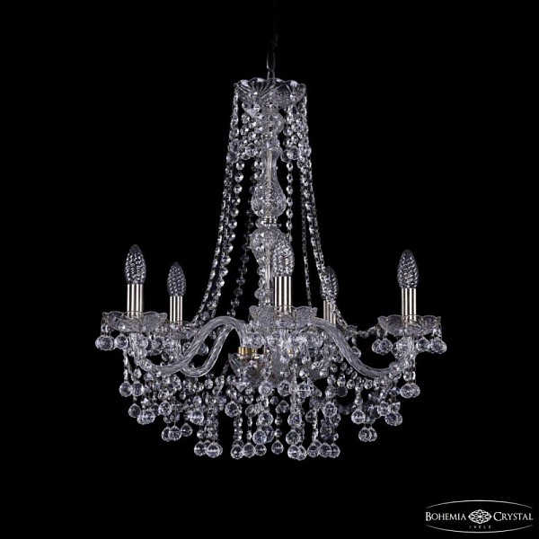 Подвесная люстра Bohemia Ivele Crystal 1409 золото арт. 1409/5/195/h-63 Pa