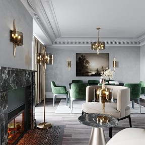 Торшер Odeon Light Margaret коричневый арт. 4895/3F