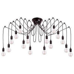 Потолочная люстра Loft it Spider черный арт. LOFT1162/16