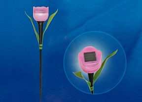 Наземный светильник Uniel Tulip черный арт. USL-C-451/PT305 PINK TULIP