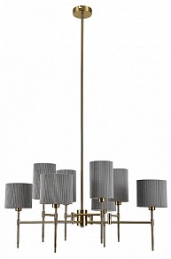 Люстра на штанге Indigo Plisse бронза арт. 13033/8R Brass