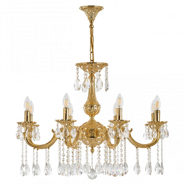 Подвесная люстра Bohemia Ivele Crystal AL7801 золото арт. AL78101/8/250 A G