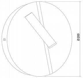 Бра Elektrostandard Drom черный арт. 40105/LED