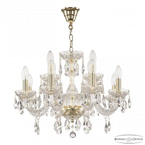 Подвесная люстра Bohemia Ivele Crystal 117 золото арт. 117/8+4/195 G