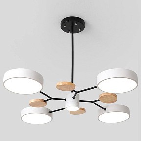 Люстра на штанге Imperiumloft Meade Lamps White кремовый арт. MEADE-01