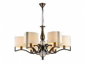 Подвесная люстра Newport Elen латунь арт. 31305+1/C B/C