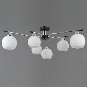 Потолочная люстра ILLUMICO LIBRA хром арт. IL0638-6CSQ-24 CR BK LIBRA