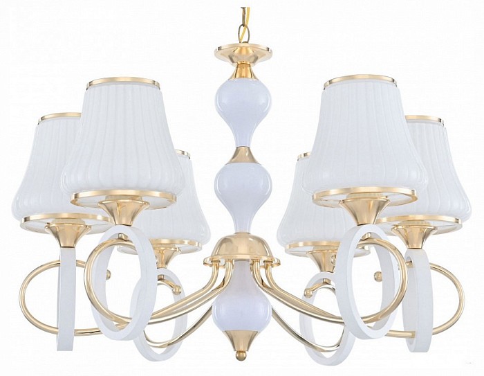 Подвесная люстра Arte Milano Florentia-2387 белый арт. 302387/6 Wh/Gd