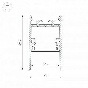 Профиль Arlight SL-COMFORT металл арт. 031727