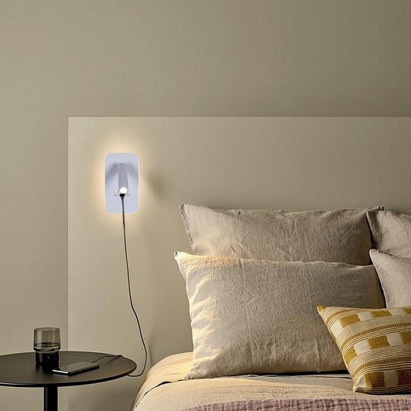 Бра Reluce 86204 белый арт. 86204-9.2-001KT LED12W+USB WT
