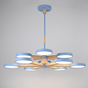 Люстра на штанге Imperiumloft TURNA Blue голубой арт. TURNA-DBL01