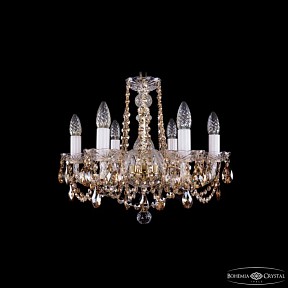 Подвесная люстра Bohemia Ivele Crystal 1402 золото арт. 1402/6/160 G R721