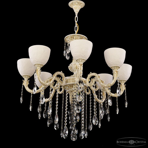 Подвесная люстра Bohemia Ivele Crystal AL7901 белый арт. AL79101/8/250 B WMG P1 U Rose