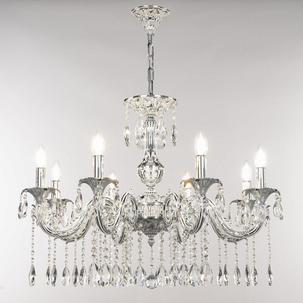 Подвесная люстра Bohemia Ivele Crystal AL7901 никель арт. AL79101/8/250 A NW