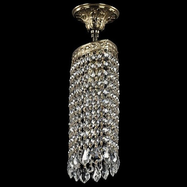 Светильник на штанге Bohemia Ivele Crystal 1920 золото арт. 19203/20IV G Leafs