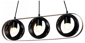 Подвесной светильник Imex Rolf черный арт. MD.21744-3-P-BK+CP