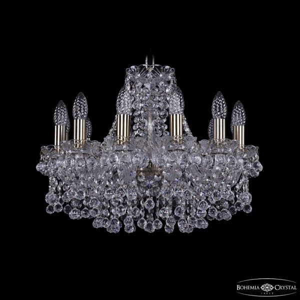 Подвесная люстра Bohemia Ivele Crystal 1409 золото арт. 1409/12/160 Pa